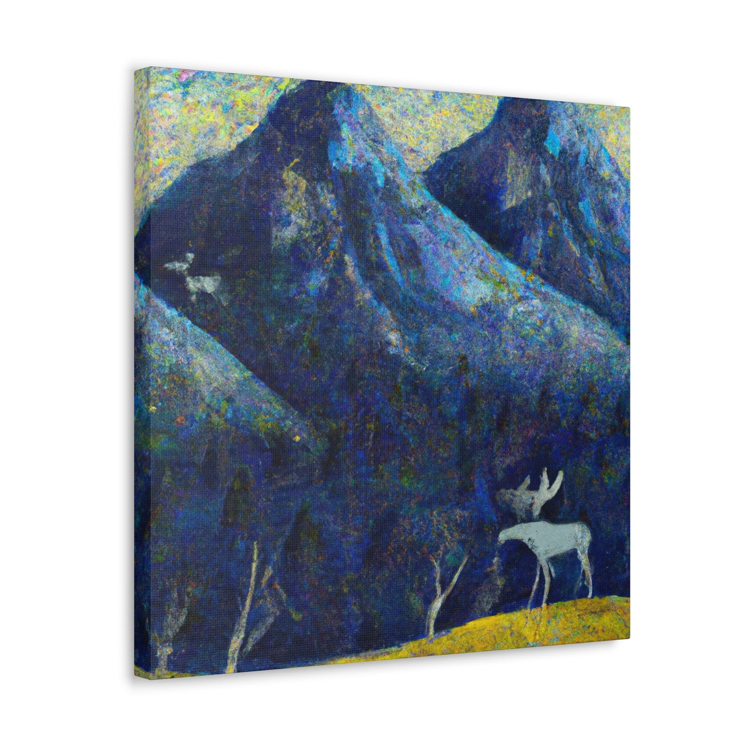 Moose Amidst Impressionism - Canvas