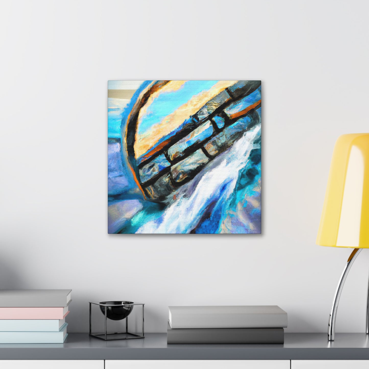 "Seawall Bluish Dreamscape" - Canvas