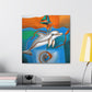 Dolphins in Dreamland - Canvas