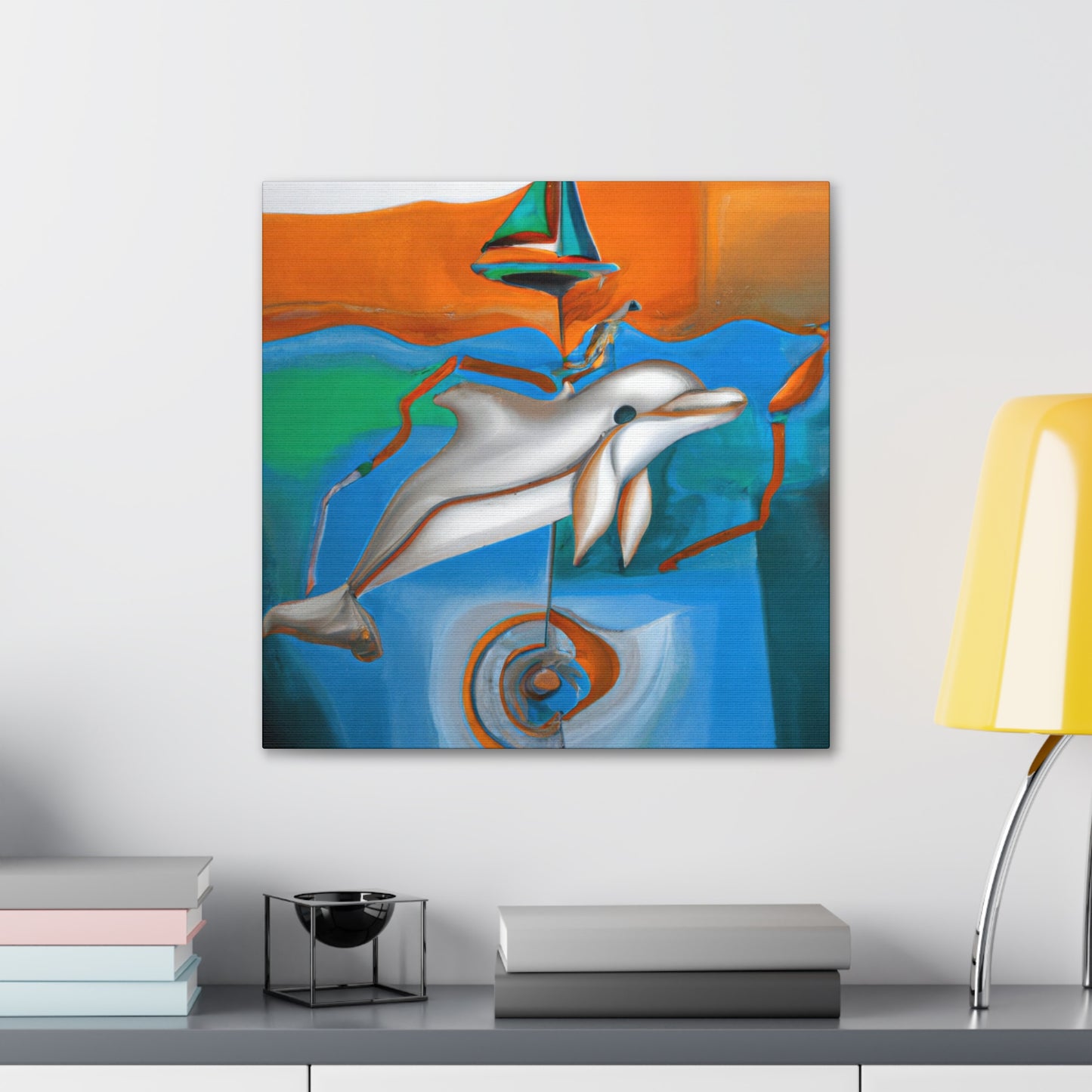 Dolphins in Dreamland - Canvas