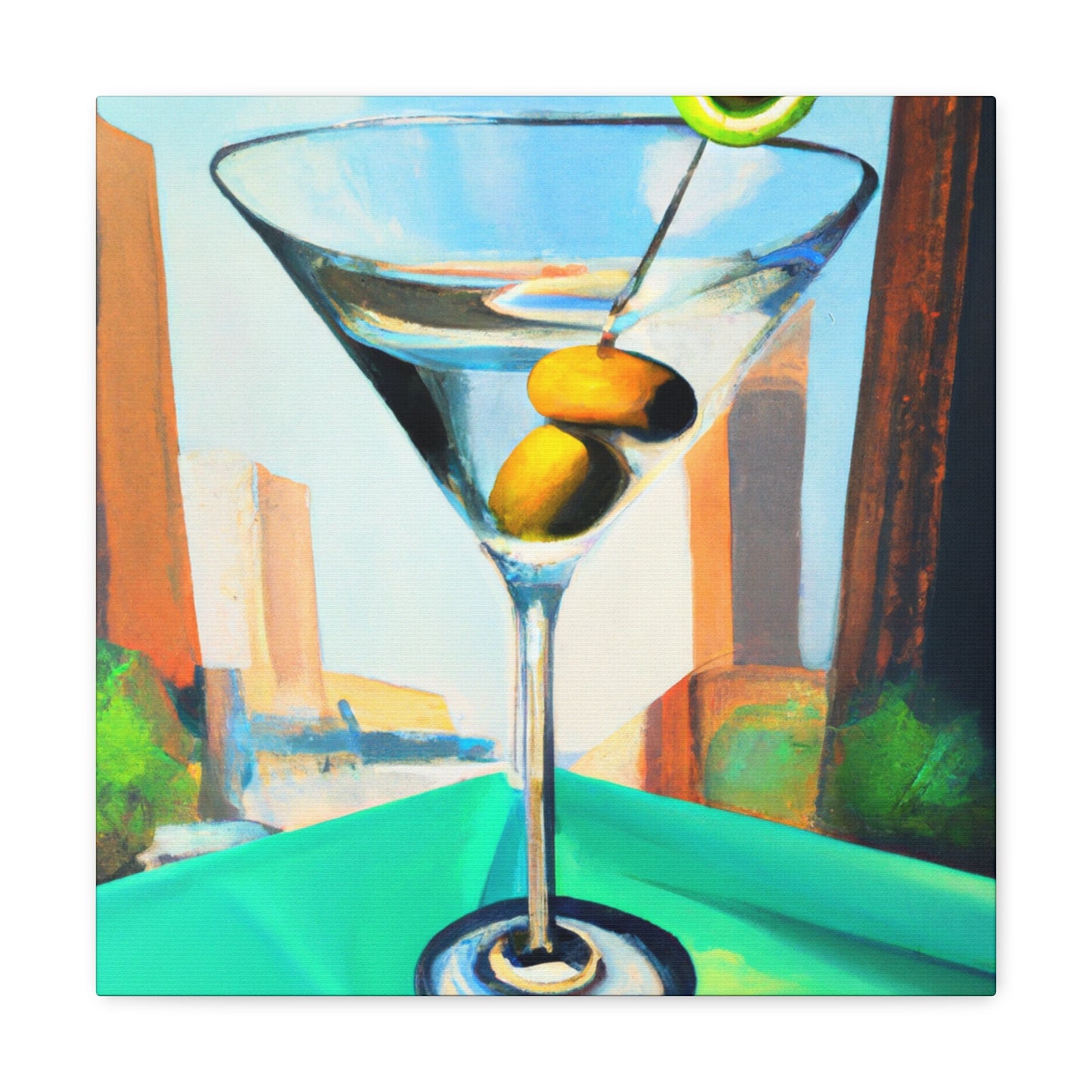 Martini Man Pop Party - Canvas