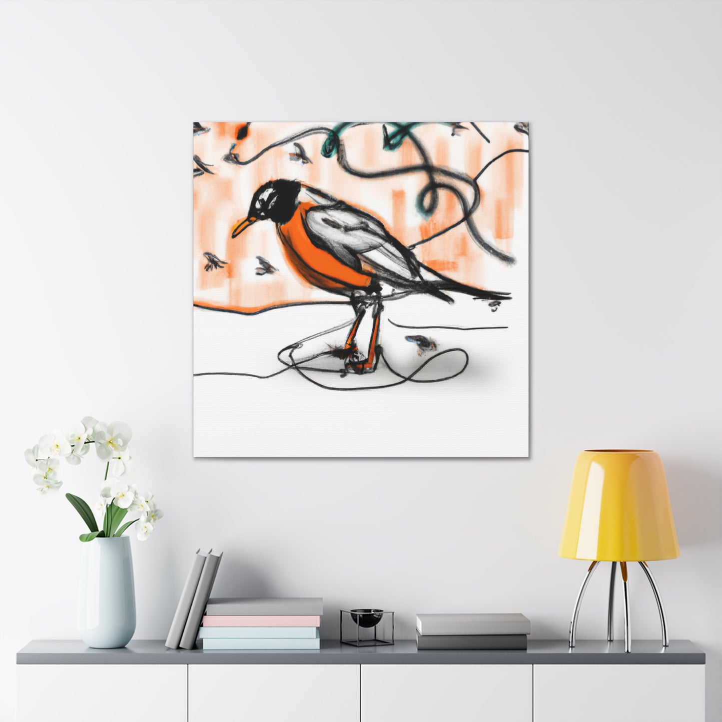 "Robins in Reverie" - Canvas