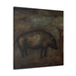 "Warthog in Turbulence" - Canvas