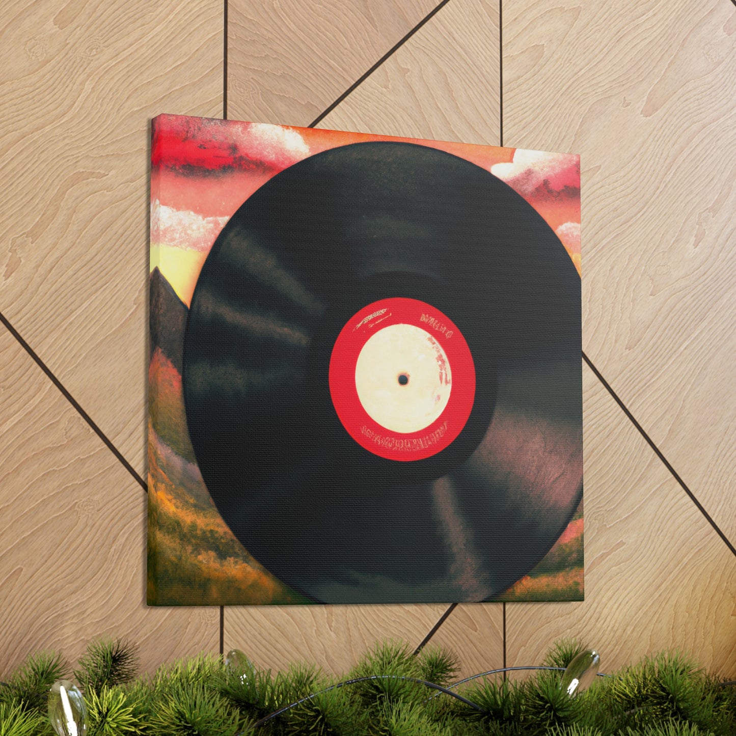 Vinyl Record Deco Style - Canvas