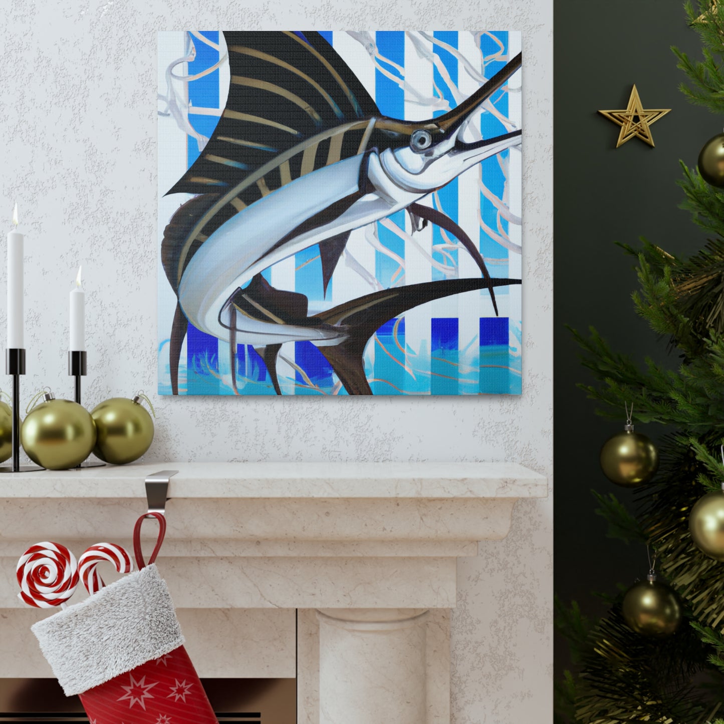 Swordfish of the Jazz Age - Canvas