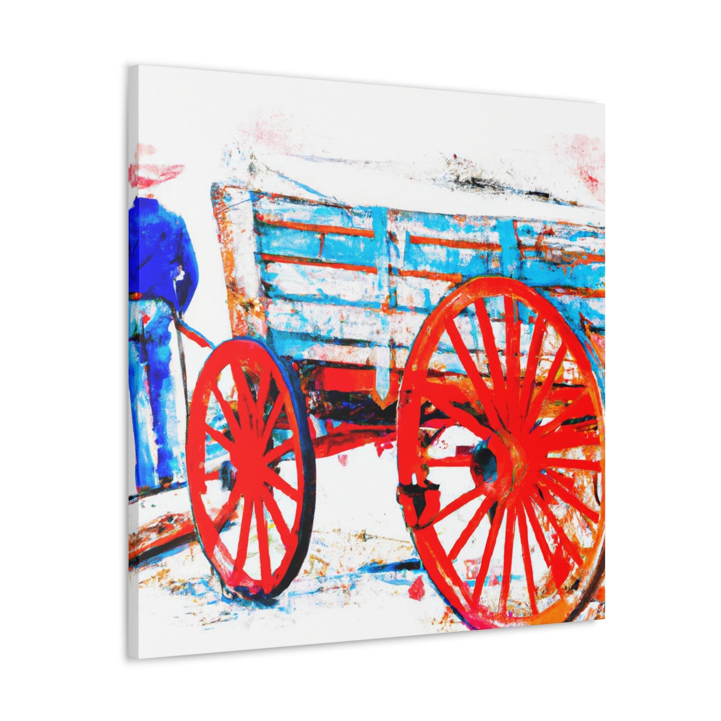 "Wagon Journey Ahead" - Canvas