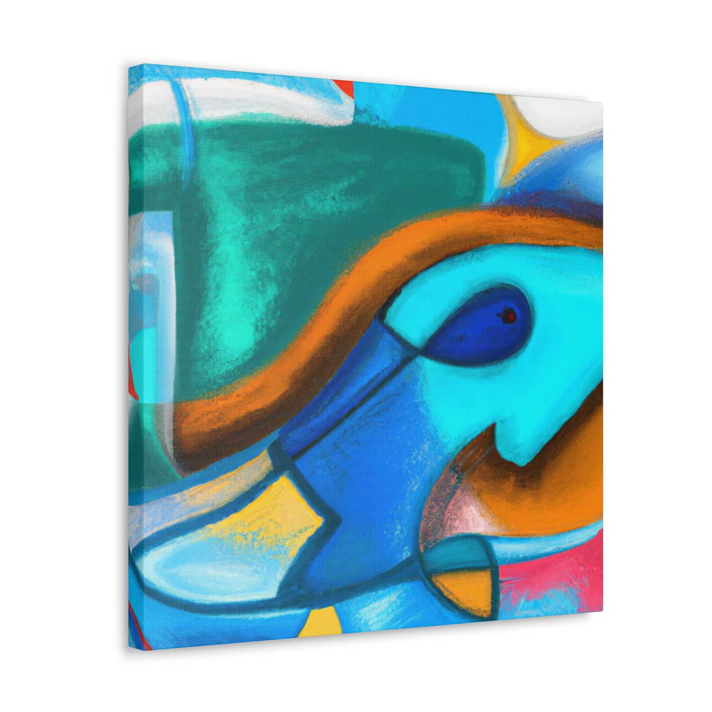 "Walleye in Abstract Form" - Canvas