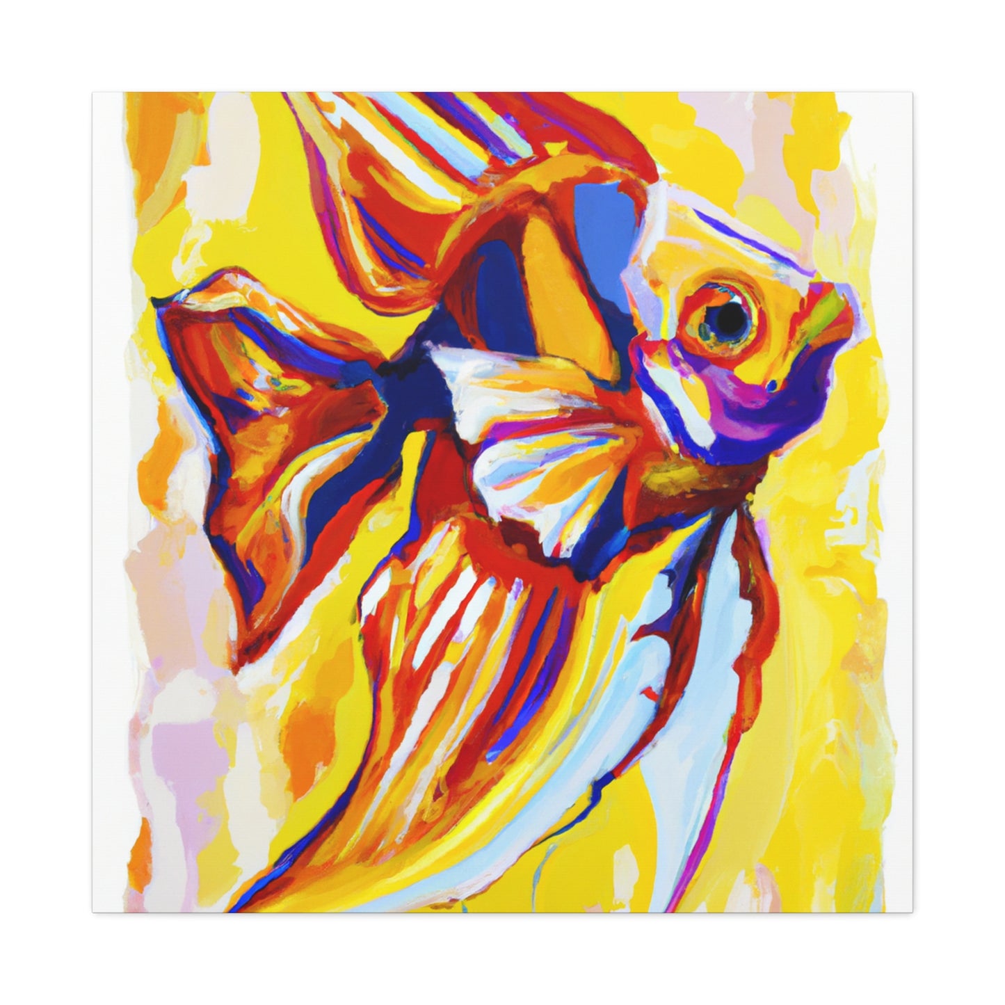 Angelic Fish in Bloom - Canvas