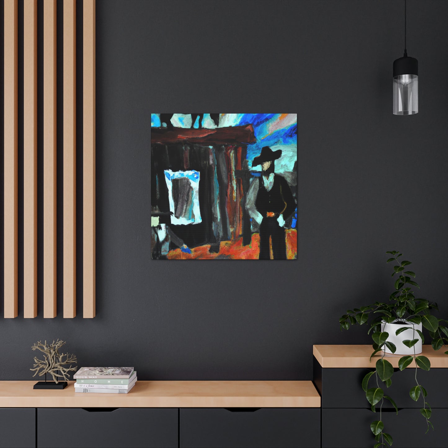 "Saloon in the 1940s" - Canvas