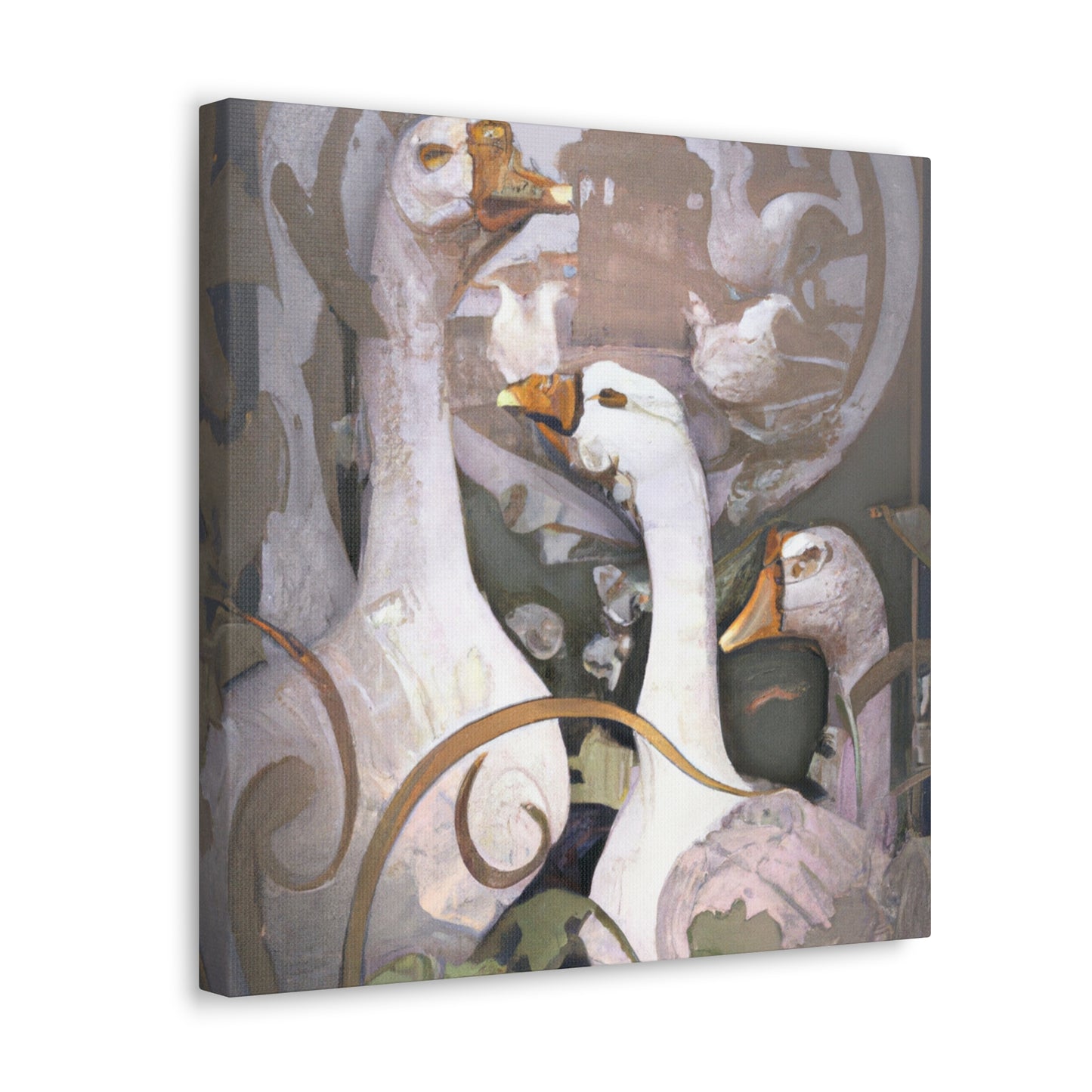 Geese of Art Nouveau - Canvas