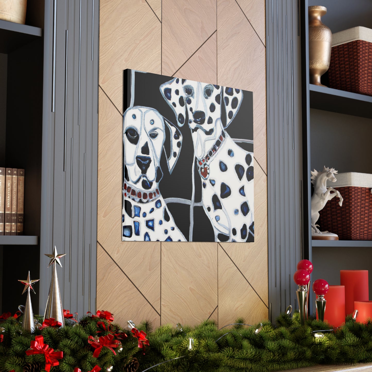 "Dalmatian in Deco." - Canvas