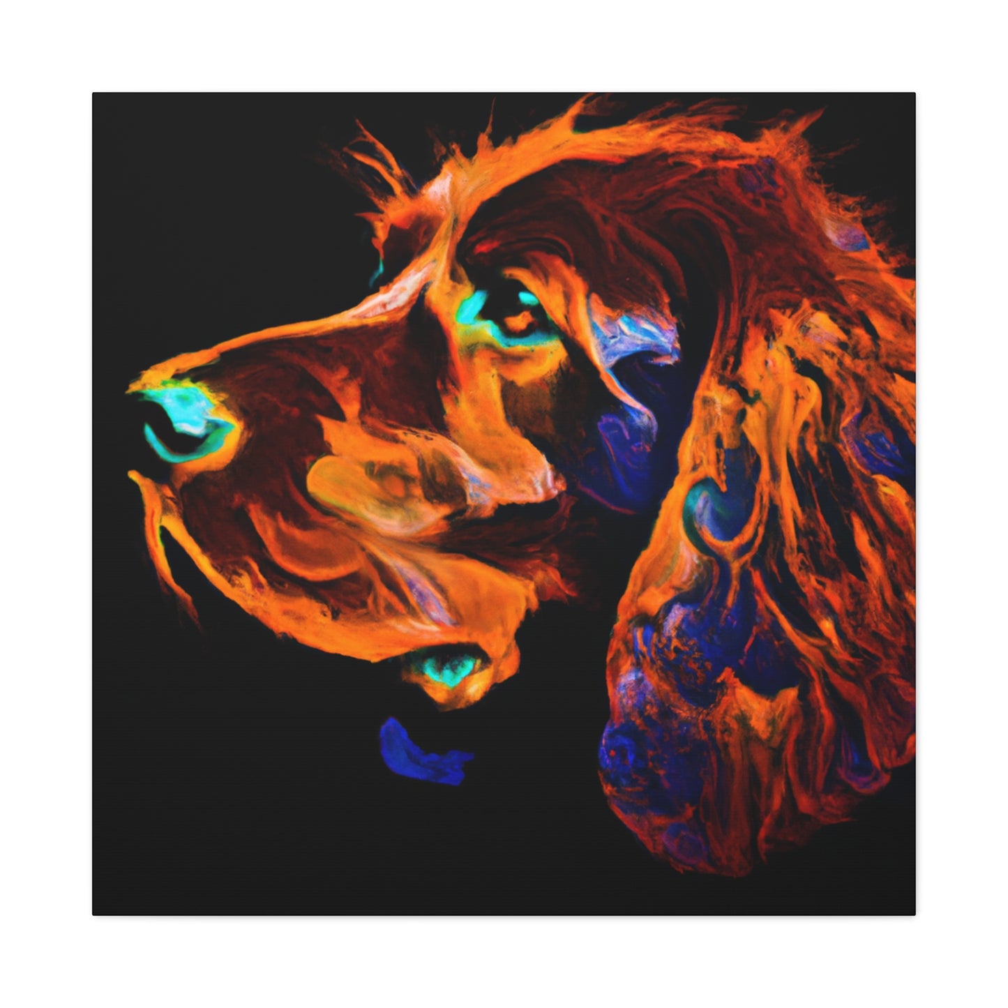 "Loyal Irish Setter". - Canvas