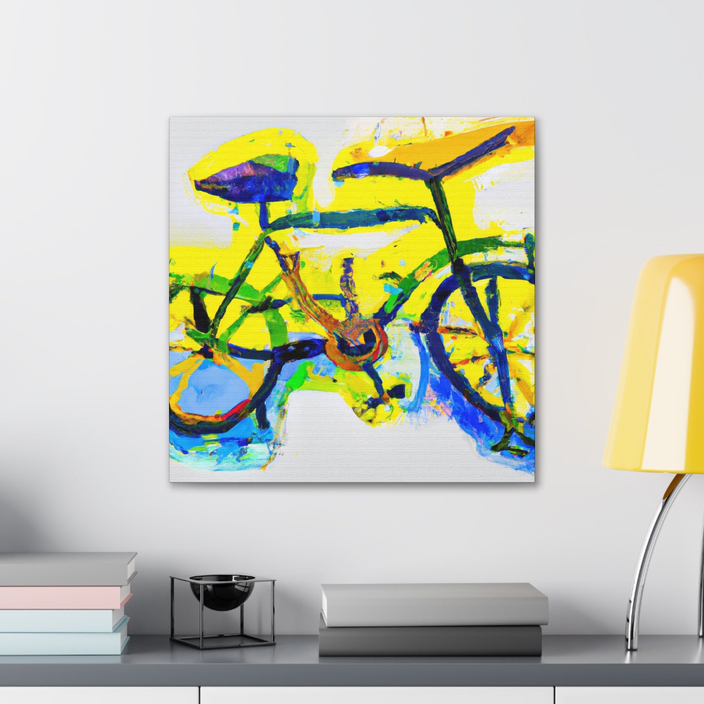 Bicycle in Abstraction - Canvas