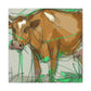 "Jersey Cow Serenity" - Canvas