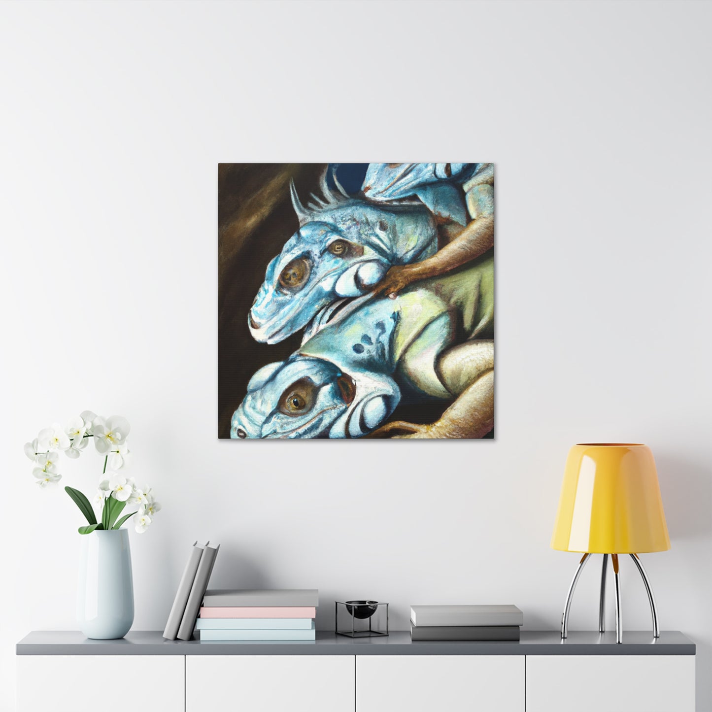 "Iguanas in Surrealism" - Canvas