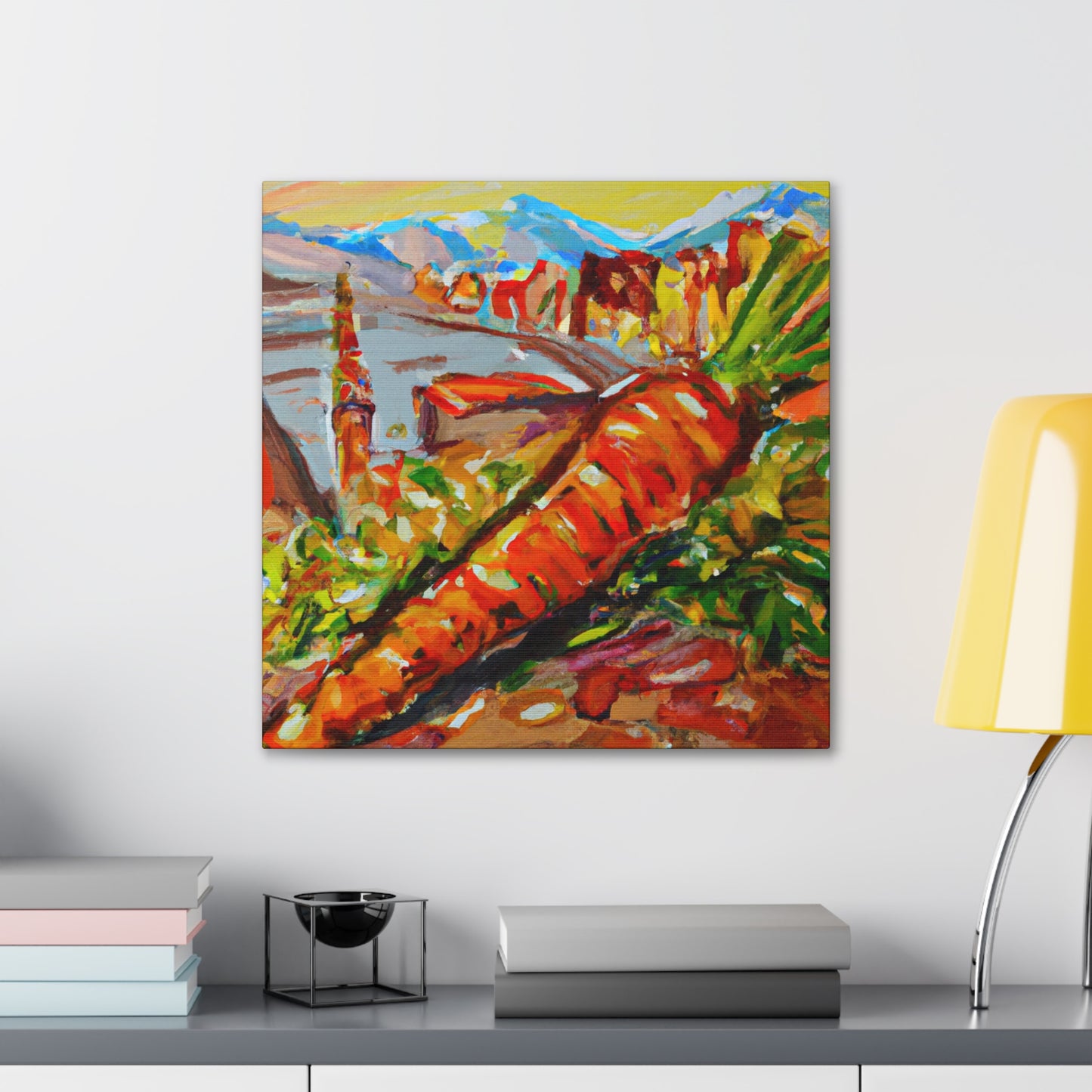 Carrots in Monet Style - Canvas