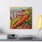 Carrots in Monet Style - Canvas