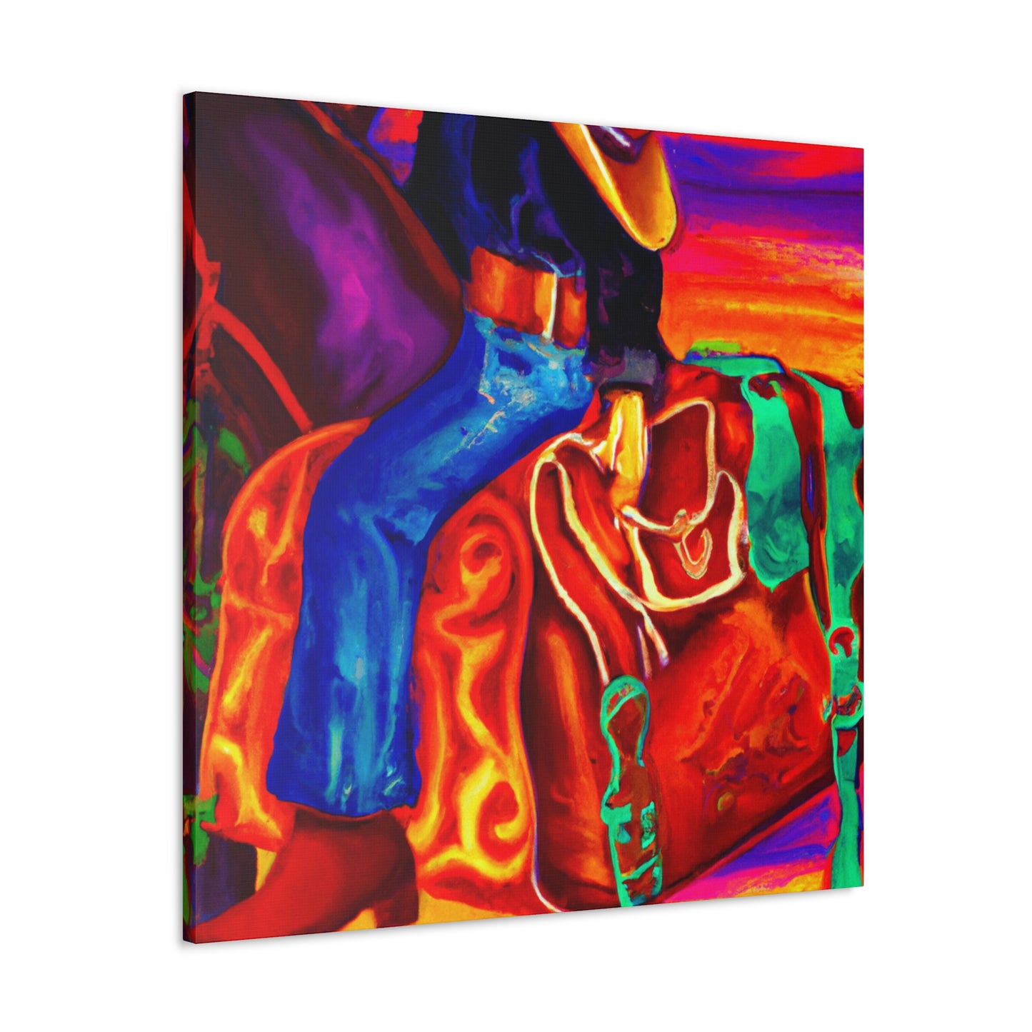 "Saddle Bags Richly Hued" - Canvas