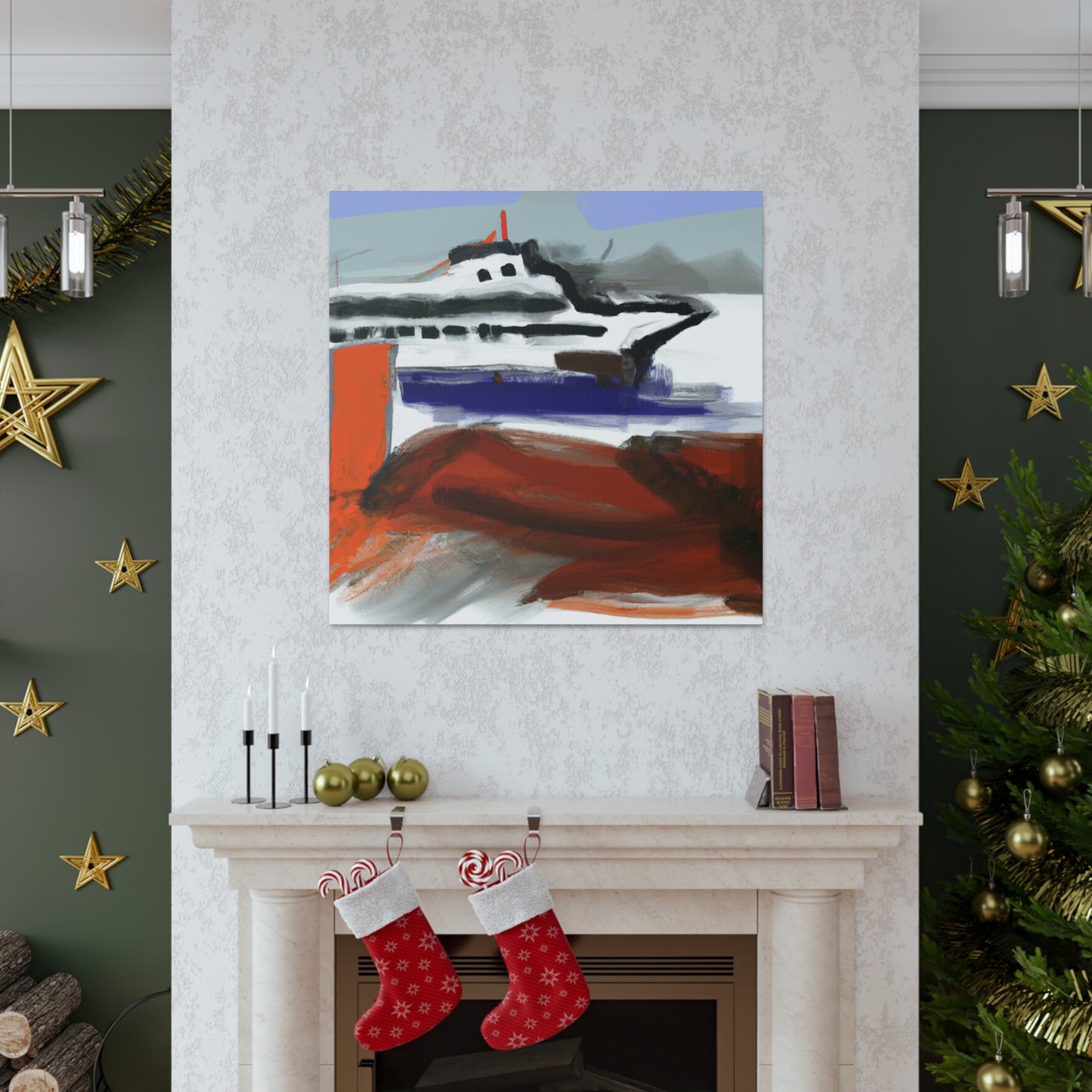 Ferry on the Horizon - Canvas