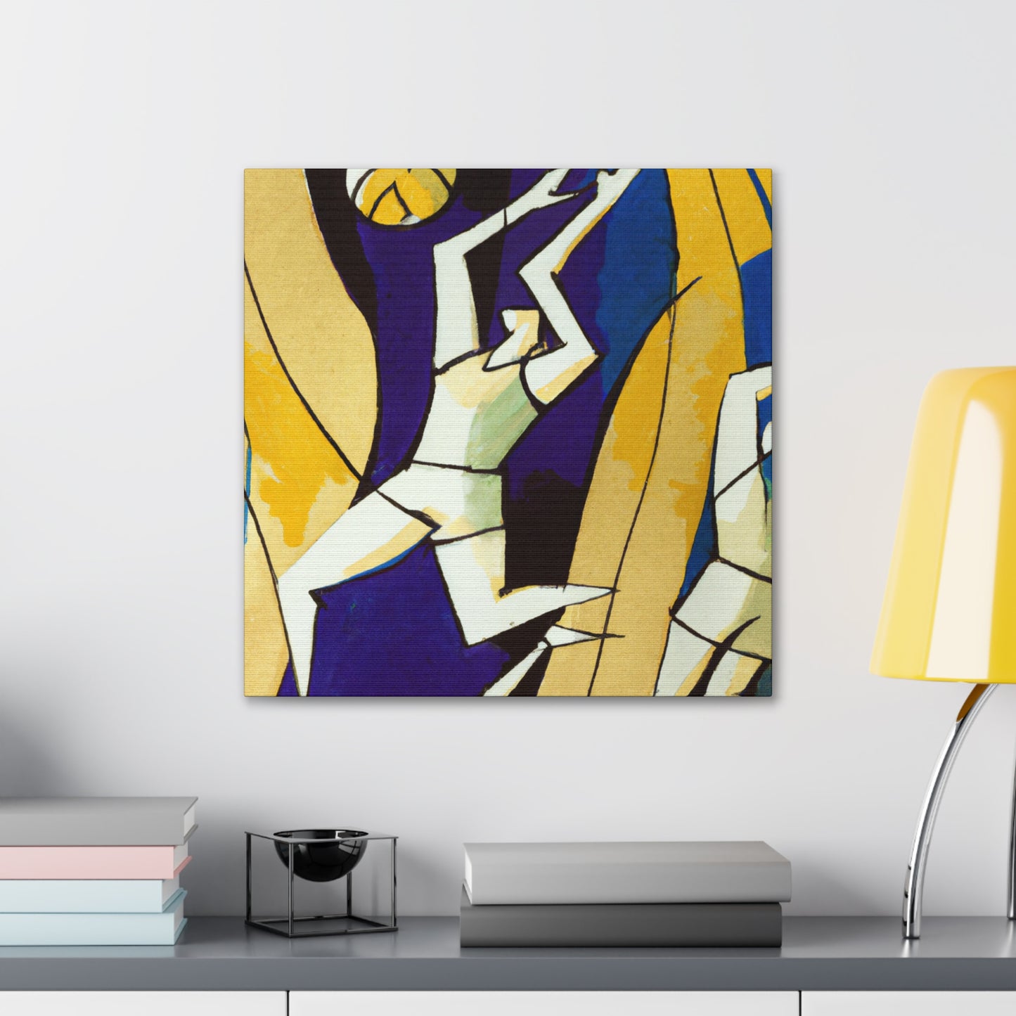 "Volleyball in Art Deco" - Canvas