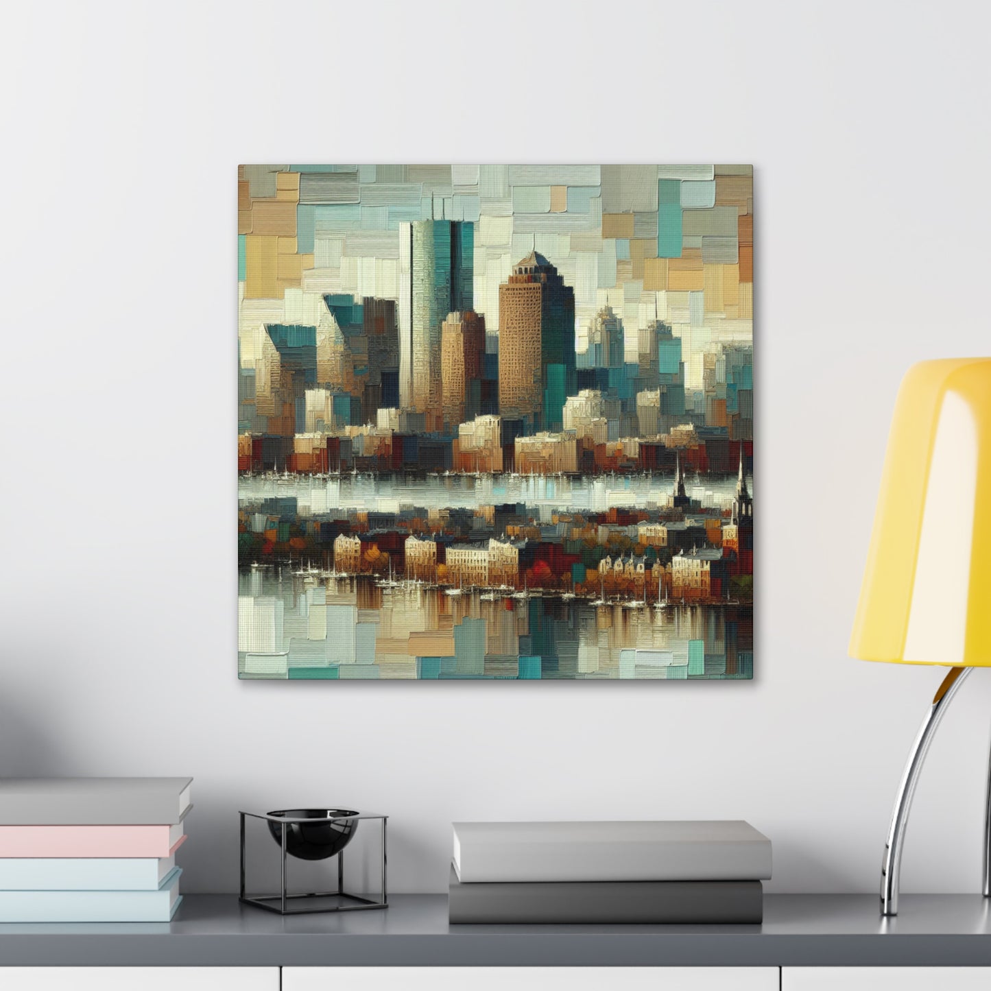 "Harbor Hues of Boston" - Canvas