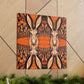 "Jackrabbit In Deco" - Canvas