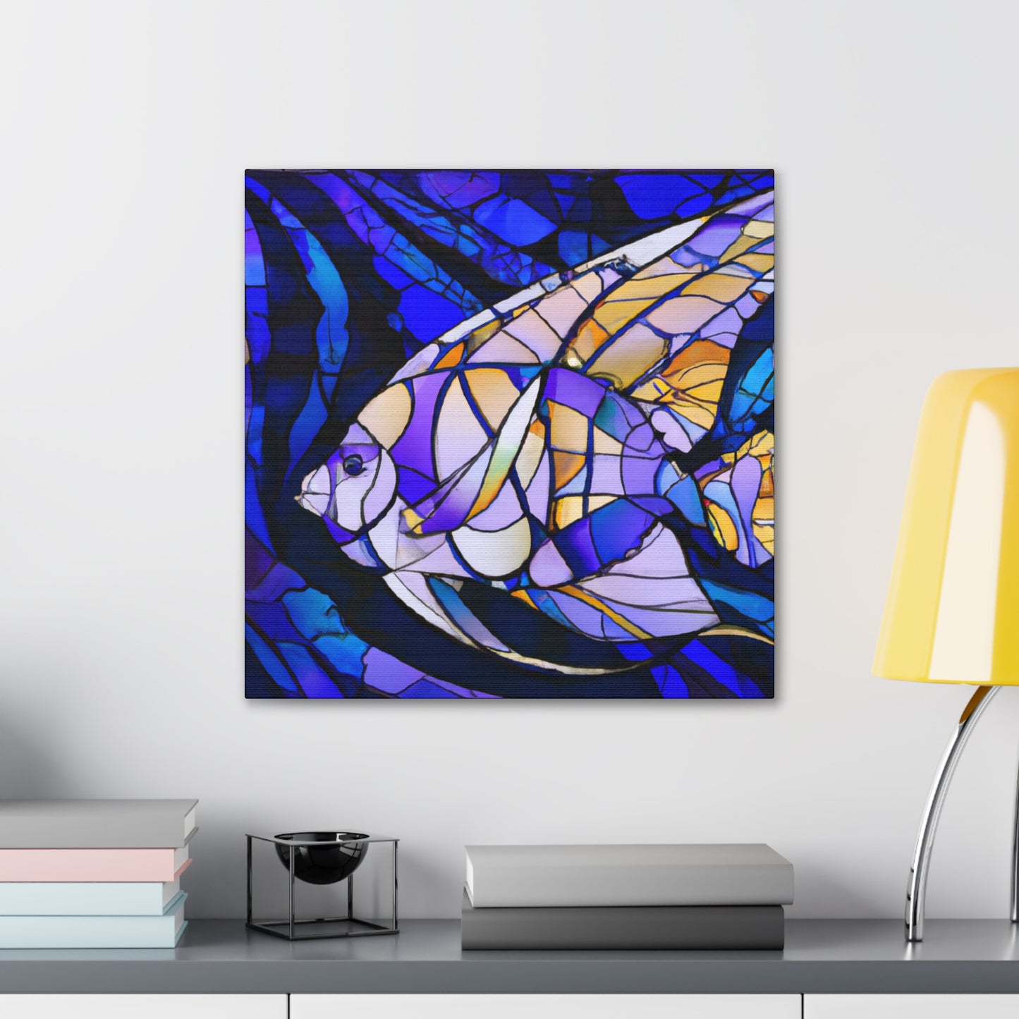 Aquatic Art Deco Angel - Canvas