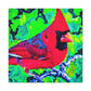 "Northern Cardinal Brilliance" - Canvas