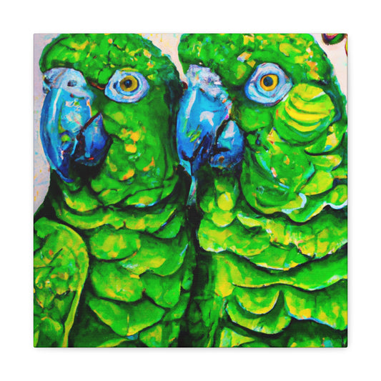 "Cage Free Parrots Joy" - Canvas