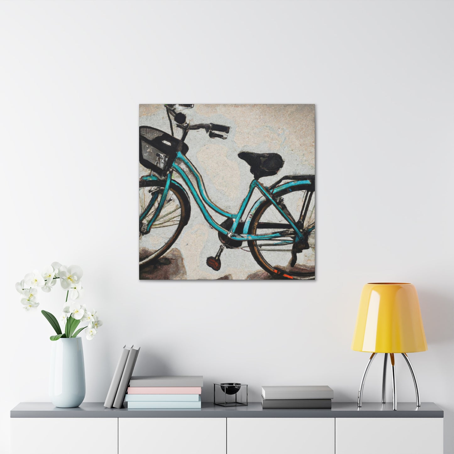 Cycling Through Tranquility - Canvas