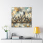 "Pittsburgh through Lavish Brocade" - Canvas