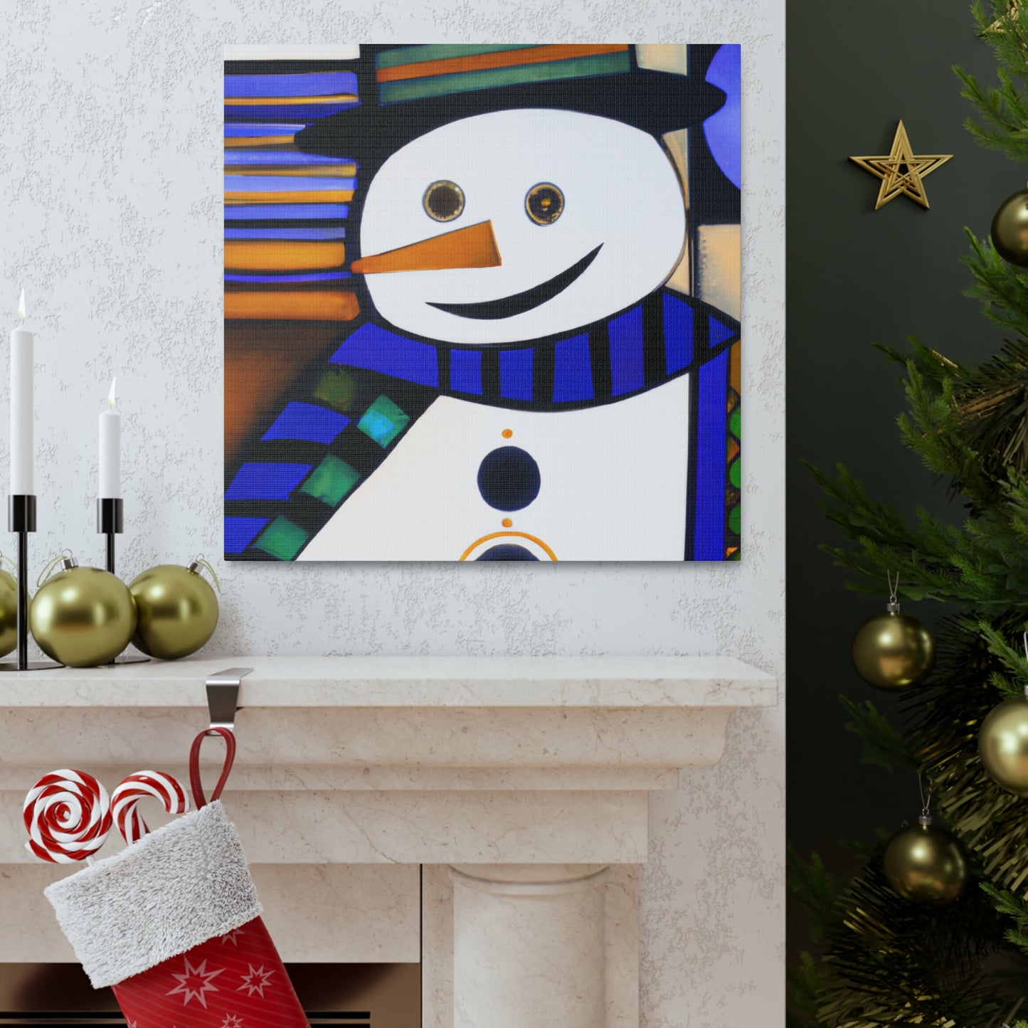 "Frosty Deco Frosting" - Canvas