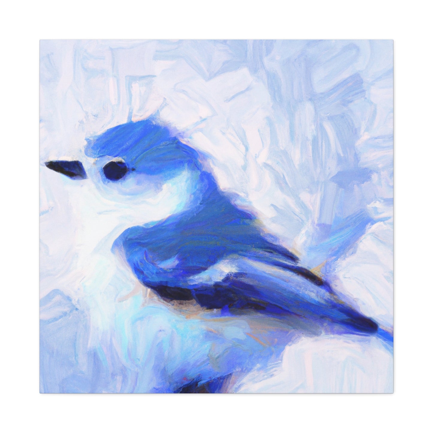 Bluebird's Abstraction - Canvas