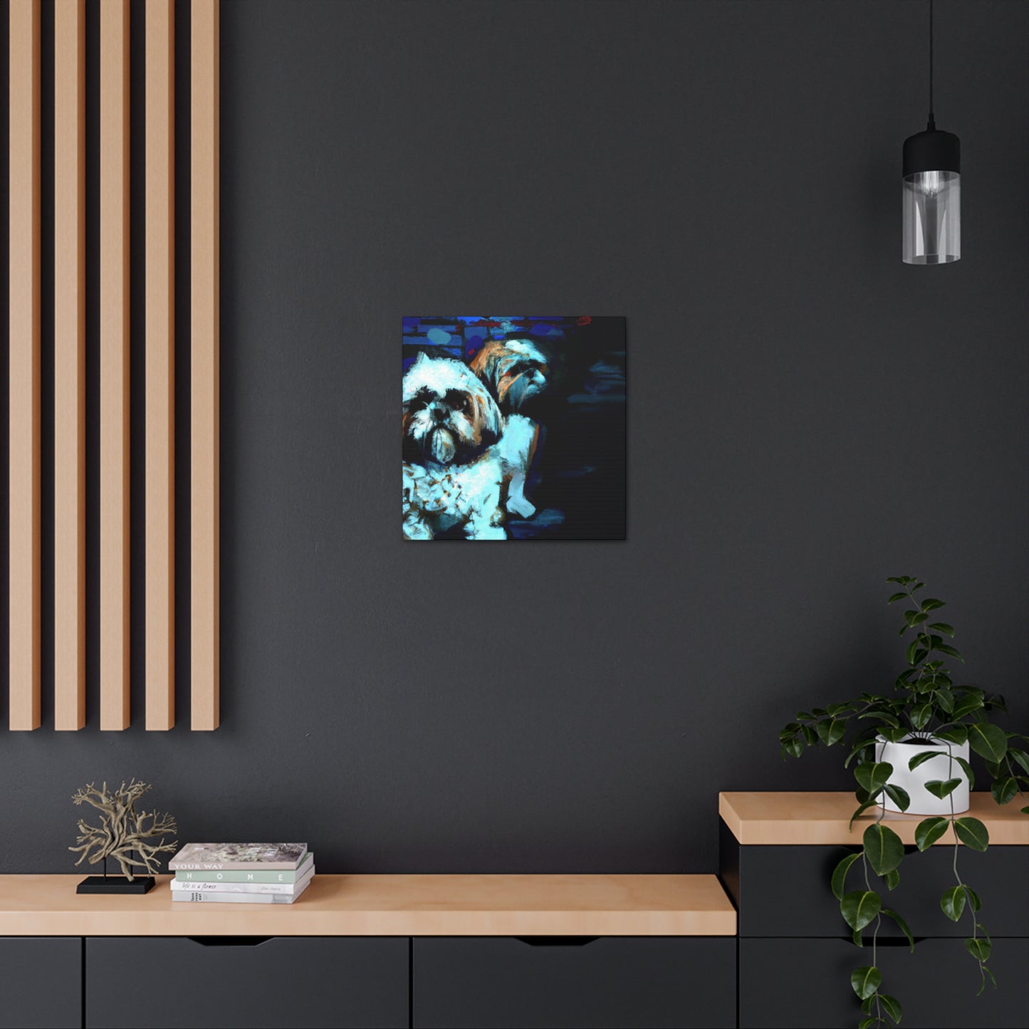 "Shih Tzu's Delightful Dance" - Canvas