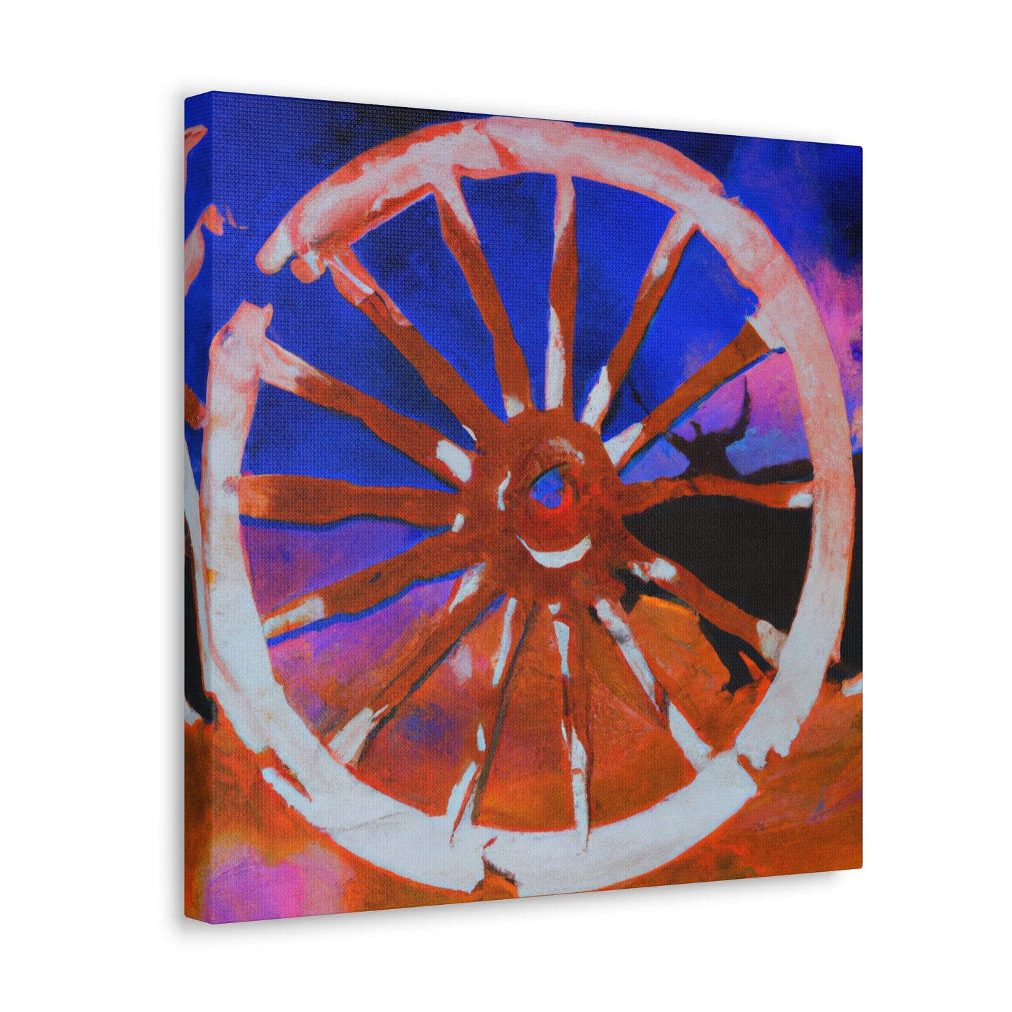 "Wagon Wheel Labyrinth" - Canvas