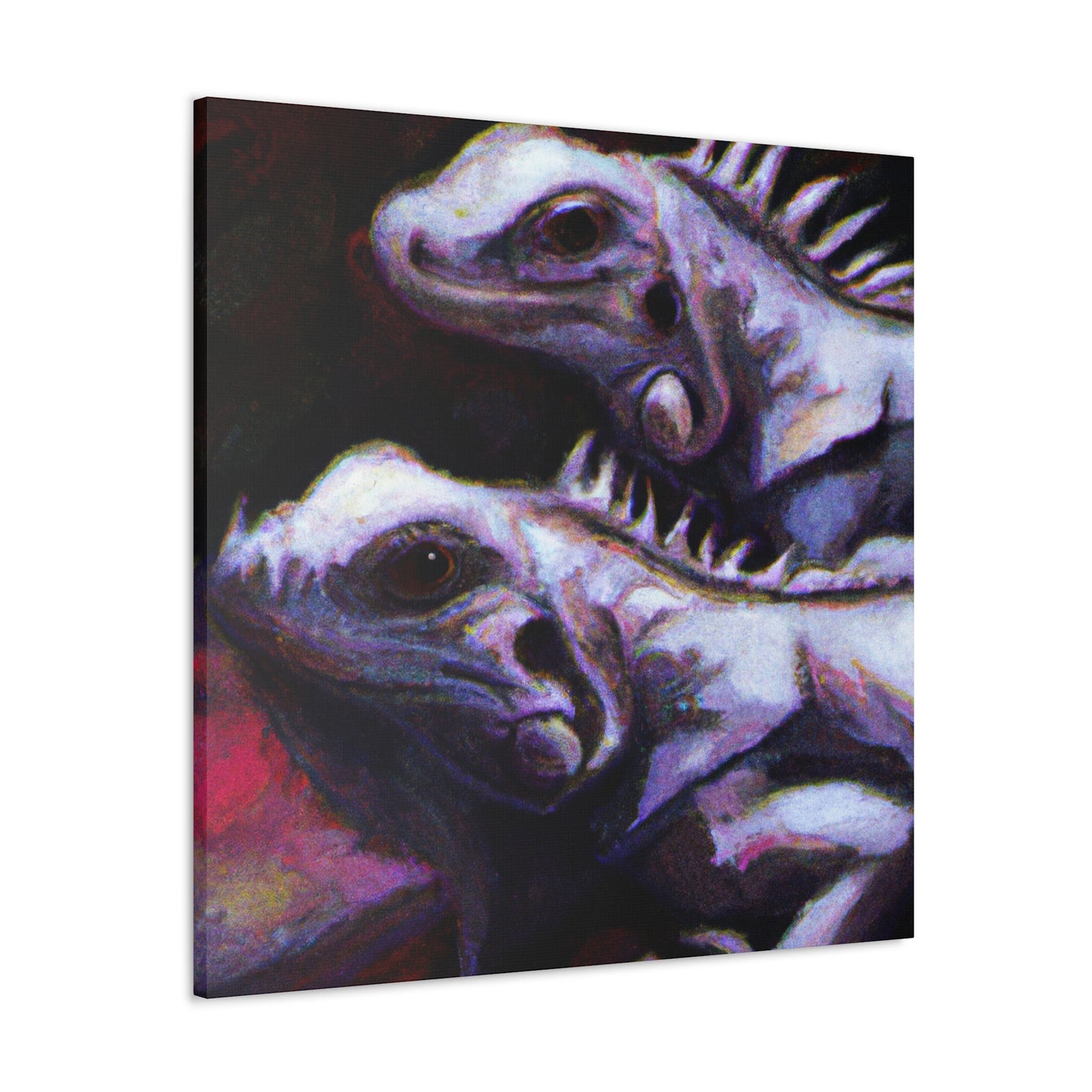 "Iguanas in Impressionism" - Canvas