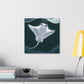 "Stingray in Art Deco" - Canvas