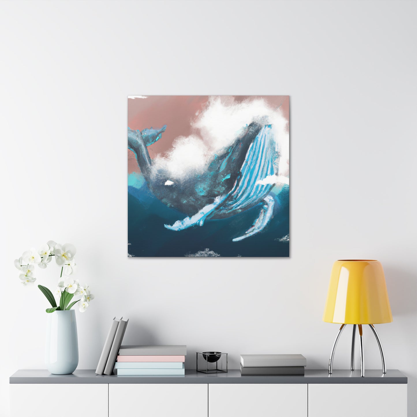 Humpback Whale Collage - Canvas