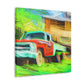 Vintage Pickup Truck Art - Canvas