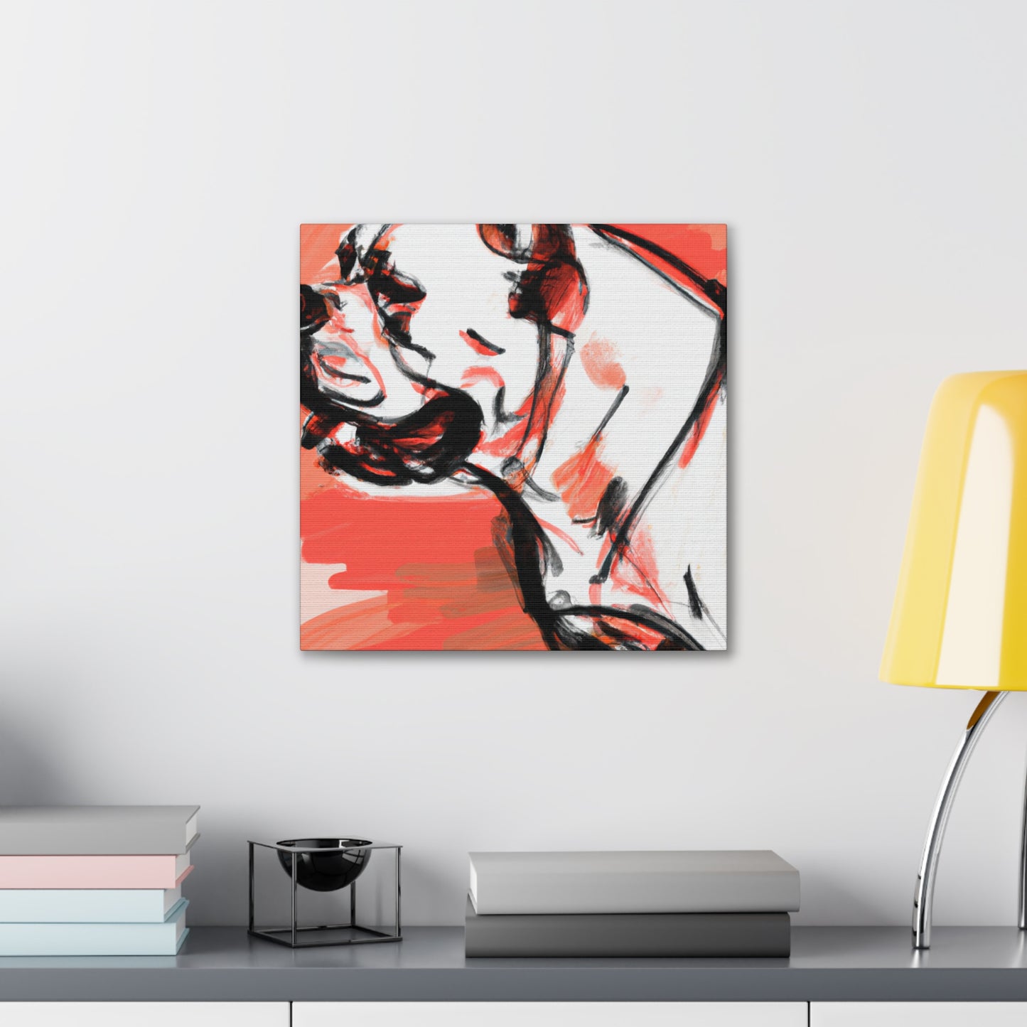 "American Bulldog Watching You" - Canvas