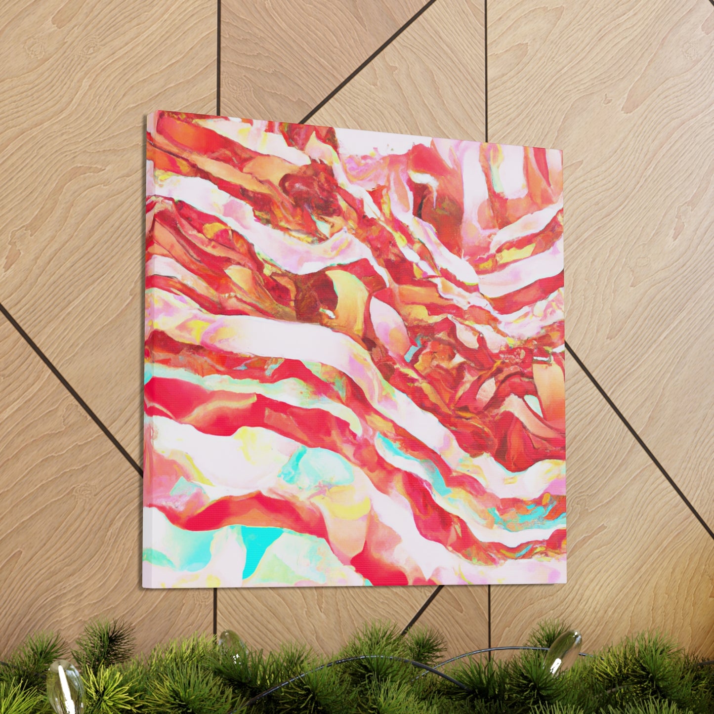 "Bacon in Bloom Art" - Canvas