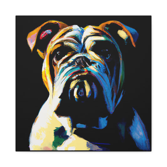 "Bulldog in Hyperrealism" - Canvas