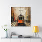 Tram in Motion Painting - Canvas