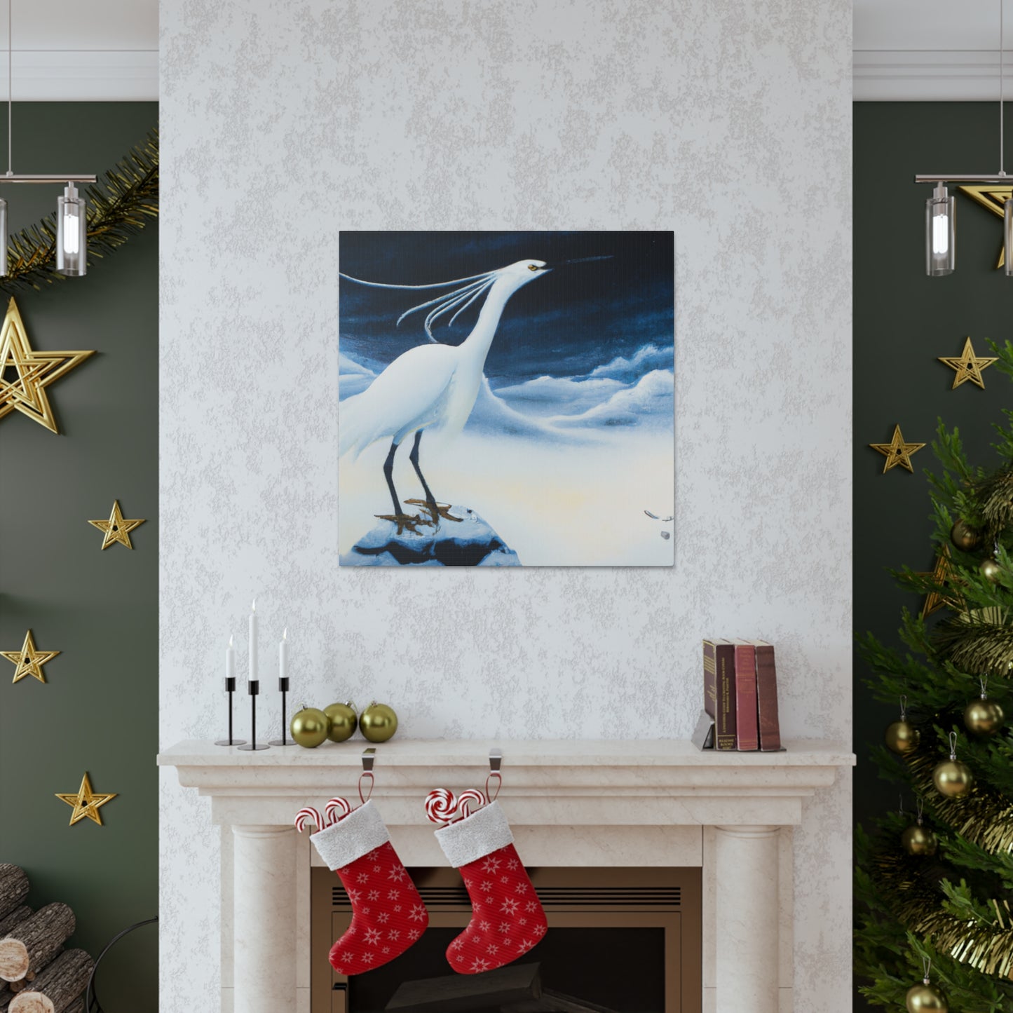 Snowy Egret Splendor - Canvas