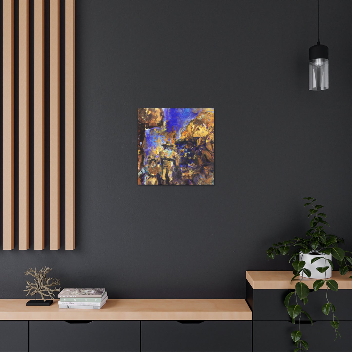 "Golden Minescape Impression" - Canvas