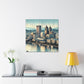 "Pulsating Portland Reflections" - Canvas