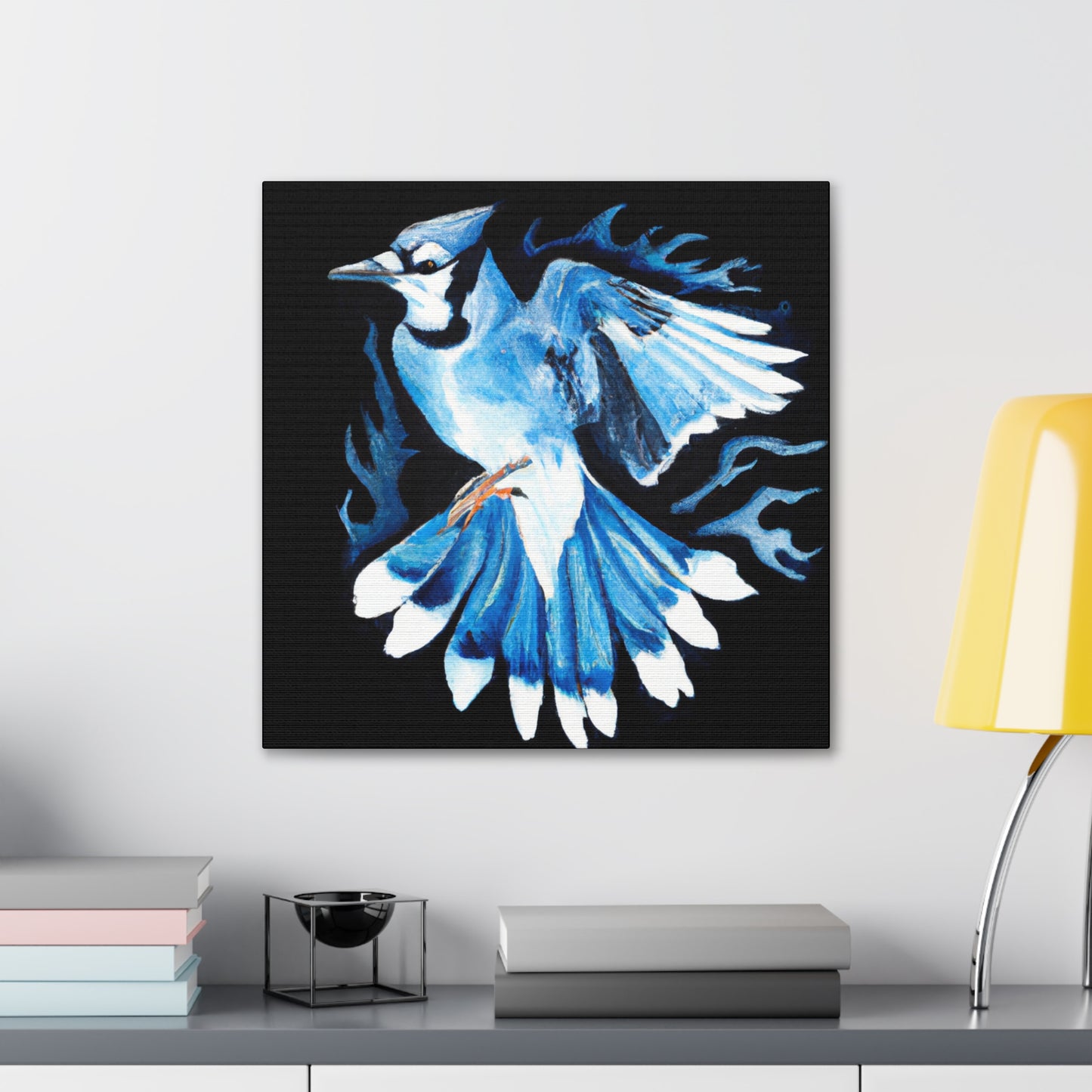 Blue Jay in Bloom - Canvas