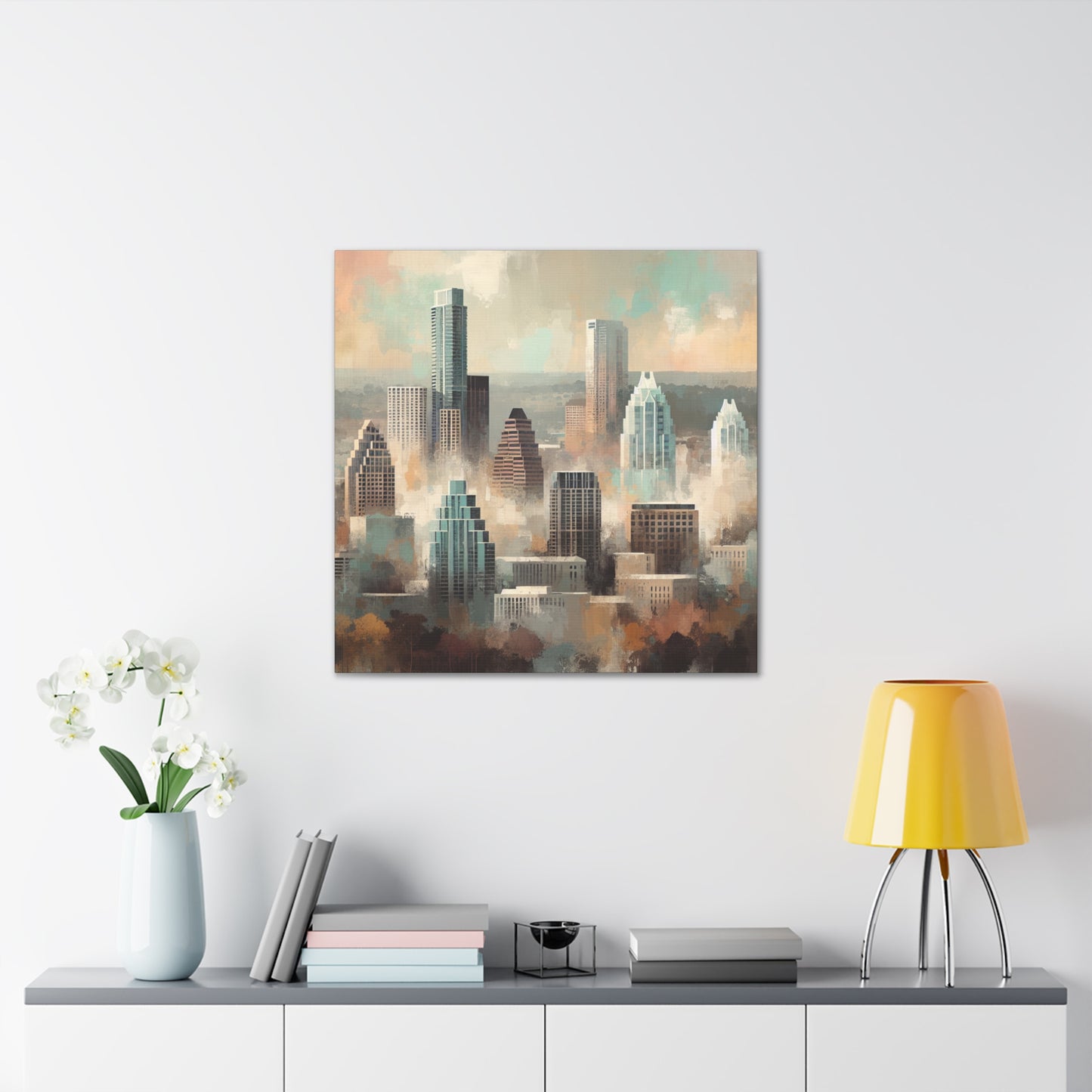 "Serene Simplicity: Austintopia Unveiled" - Canvas