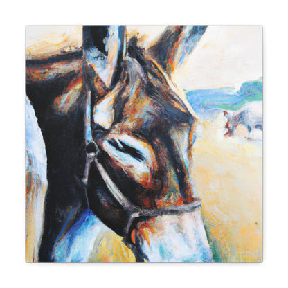 Mule in Hyperrealism - Canvas