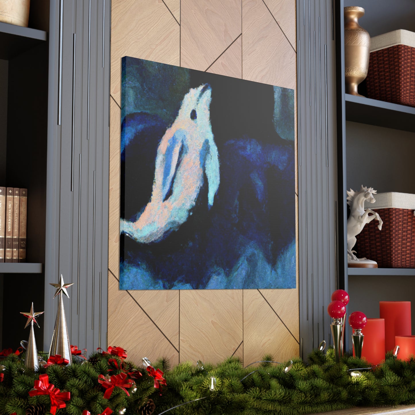 Beluga Whale Totem Dance - Canvas